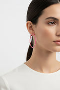 Light Pink Hoop Earrings