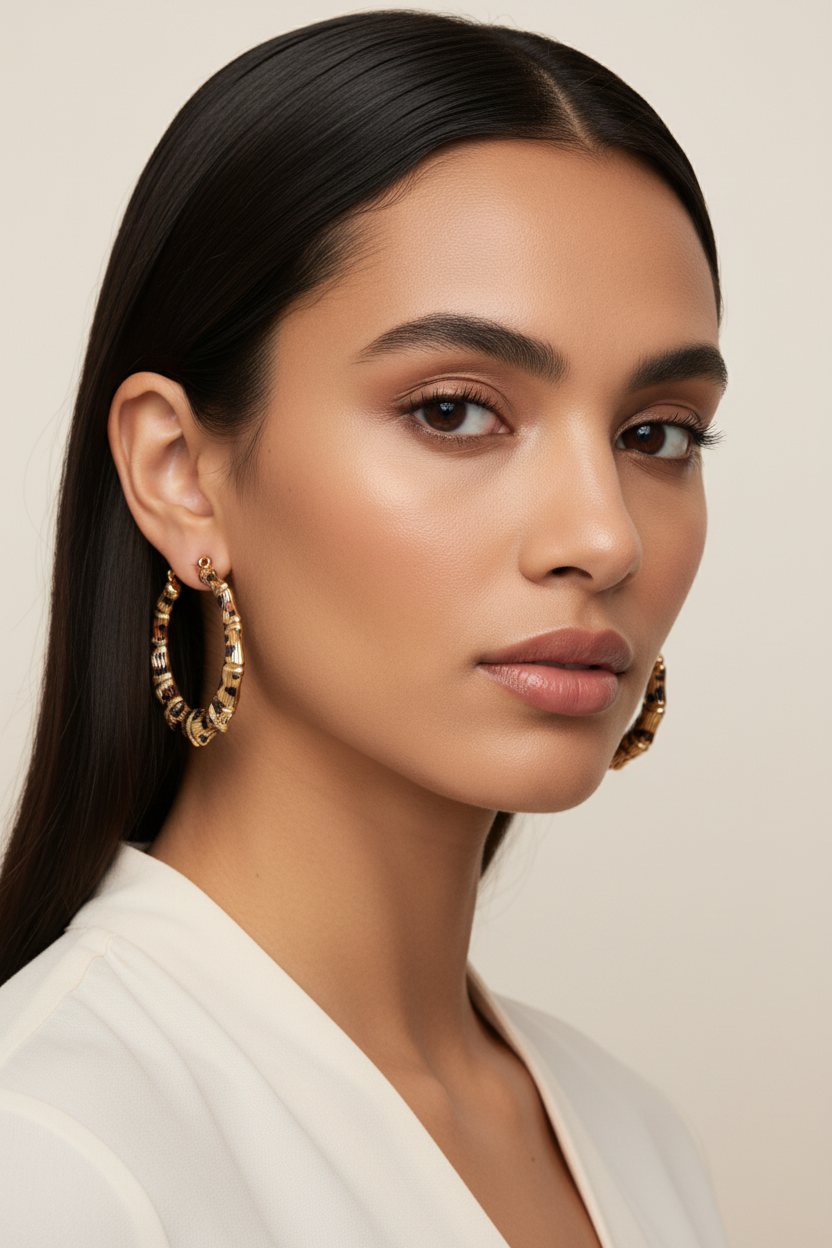 Leopard Print Earrings