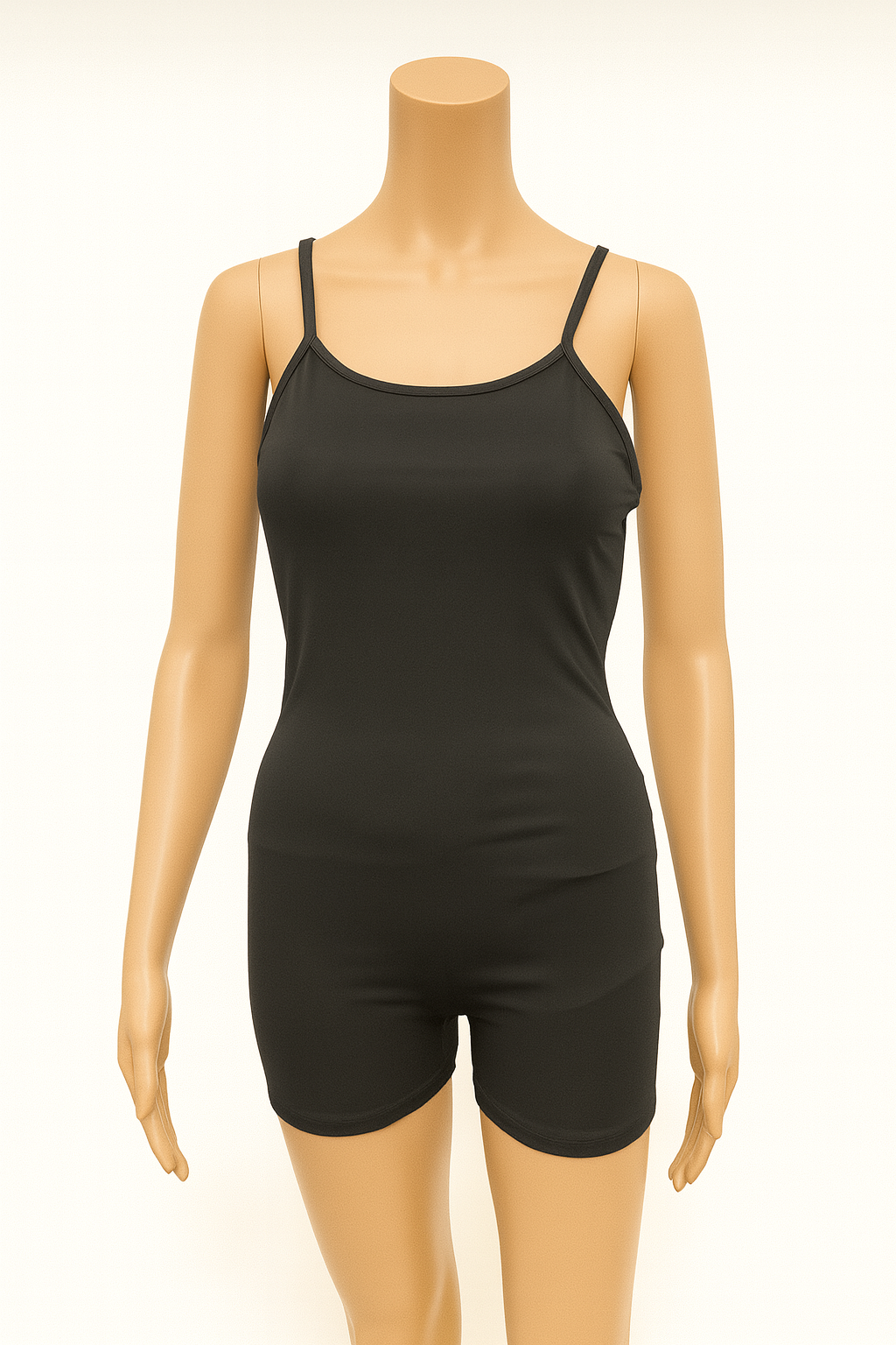 Aaliyah Black One Piece Bodysuit Shorts