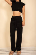 Jazmine Crop Top & Wide Leg Pants Set