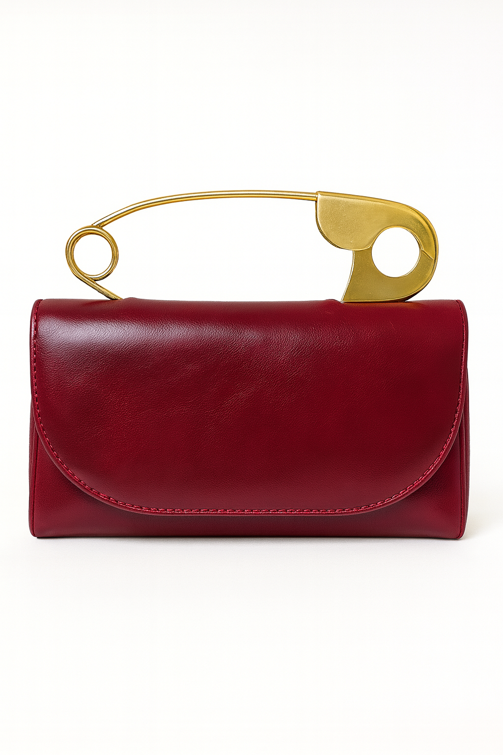 Loni Clutch w/Paper Clip Handle and Removable Chain