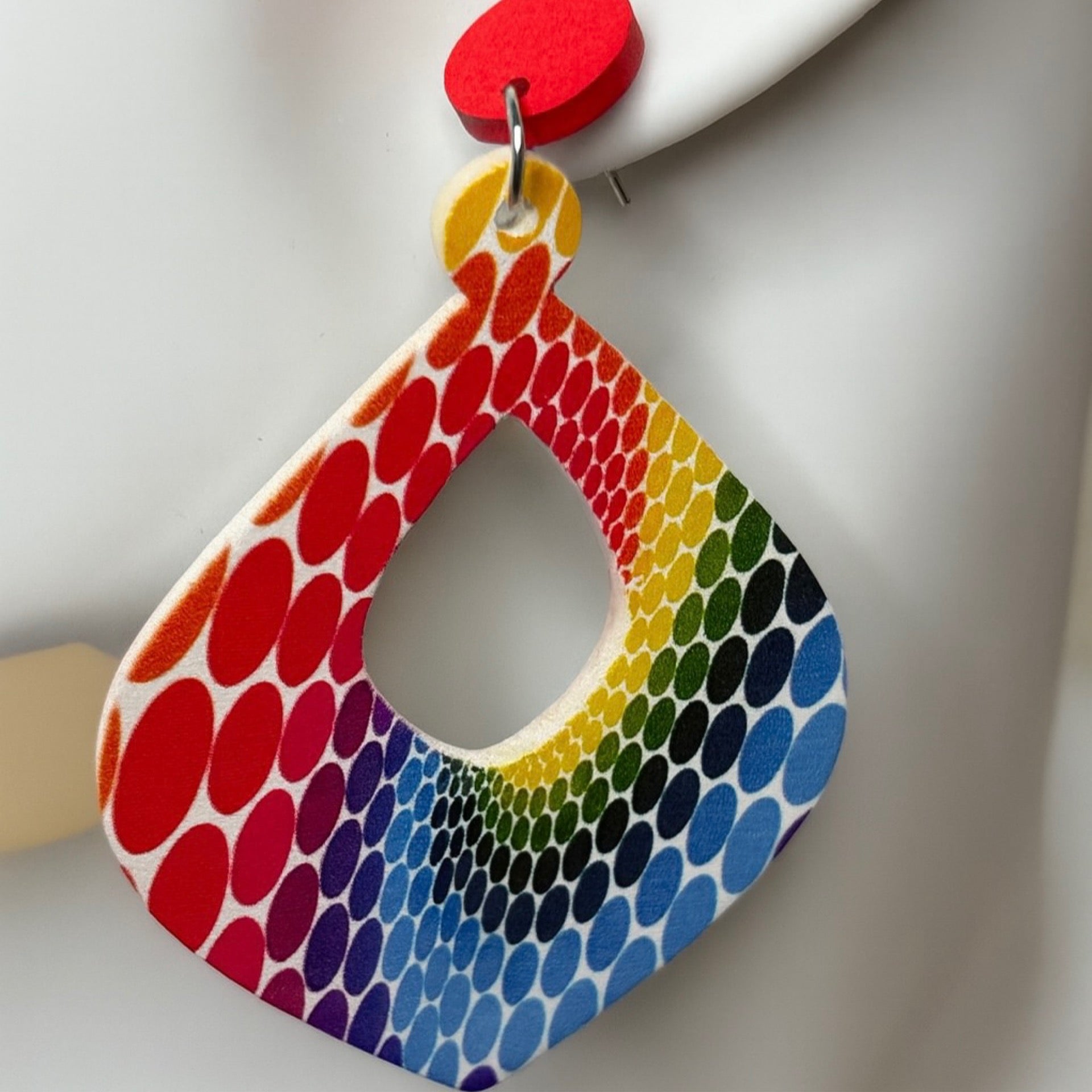 Fashion Earrings Orange Rainbow Multi Color