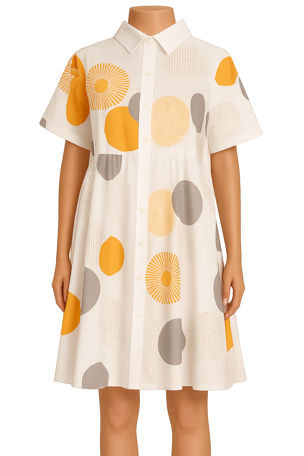 Gabby Geometric Short Sleeve Dress sz. M