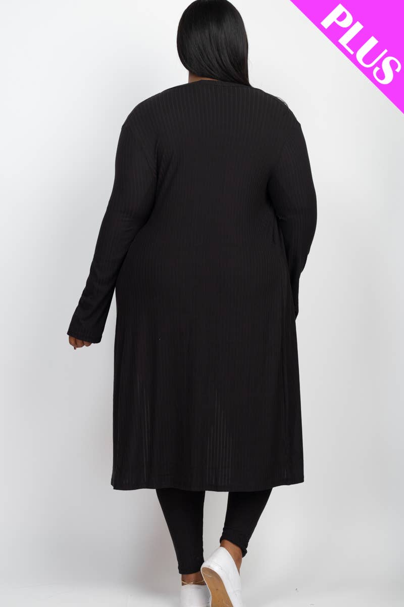 Janice Ribbed Long Sleeve Cardigan & Pants Set