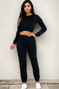 Amy French Terry Elastic Waist Pullover & Joggers Set