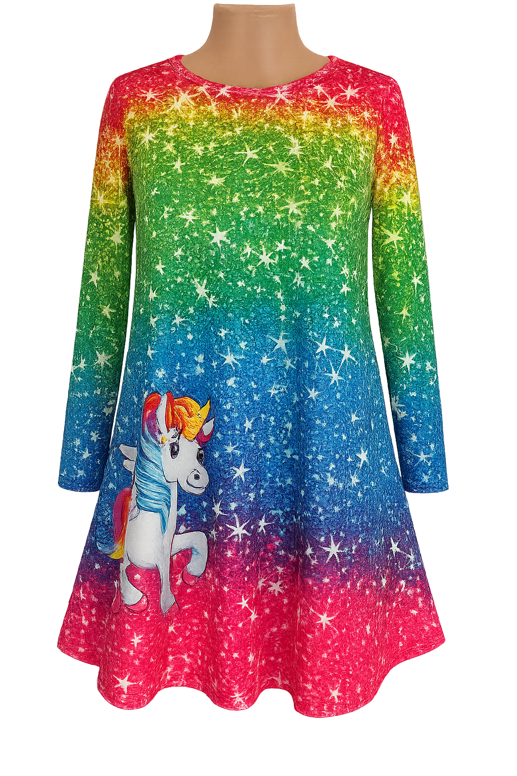 Little Girls Unicorn Dress sz 7-8y