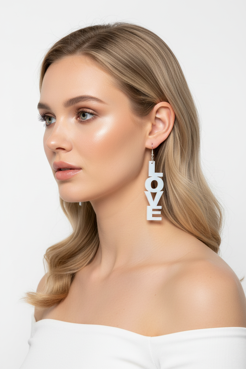 L.O.V.E Dangle Earrings