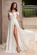 Shelly Off  Shoulder White Dress